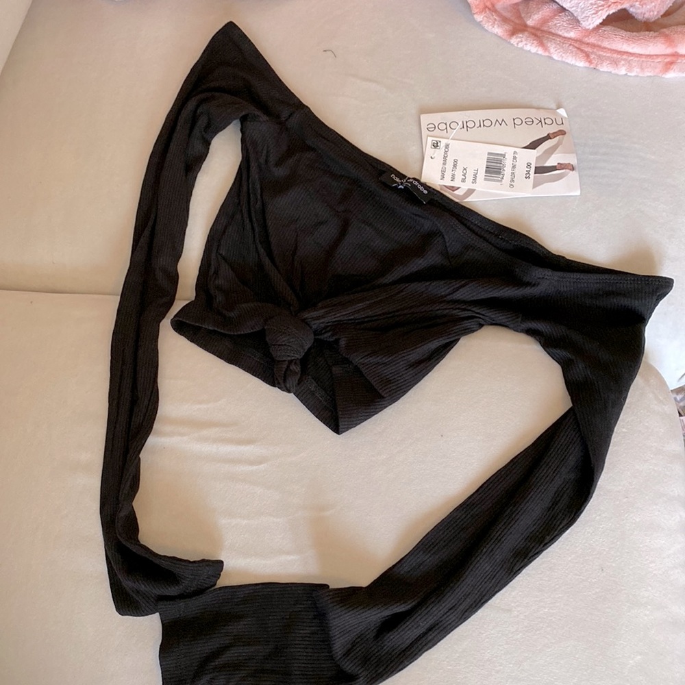 Black crop top